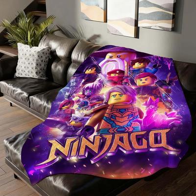 Cartoon Cool N Ninjago L LegoS Blanket For Sofa Office Bed Plane Travel Sleep Read Relax Camping Soft And Warm