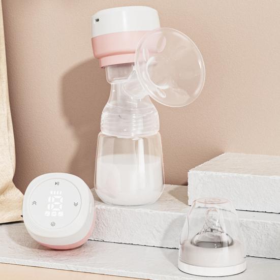 Electric Breast Pump Portable Hands-Free Silent Pump with 2 Modes BPA-Free Manual Breast Milk Extractor for Breastfeeding On-the-Go