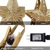 Rotating LED Snowflake Projector Tree Top 3D Sparkling Christmas Light Suitable for Ceiling Projection Holiday Tree Decoration