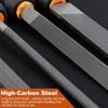 19pcs Metal File Tool Bag T12 Drop Forged Alloy Steel File Set Precision Wood Handle Rasp File Tools for Metalwork Hand Tools
