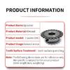 2PCS Sprocket 04C Sprocket 34Teeth Hole 8/10/12mm Screw Hole M5 45#Steel 04C Table Wheel Finished Hole Sprocket