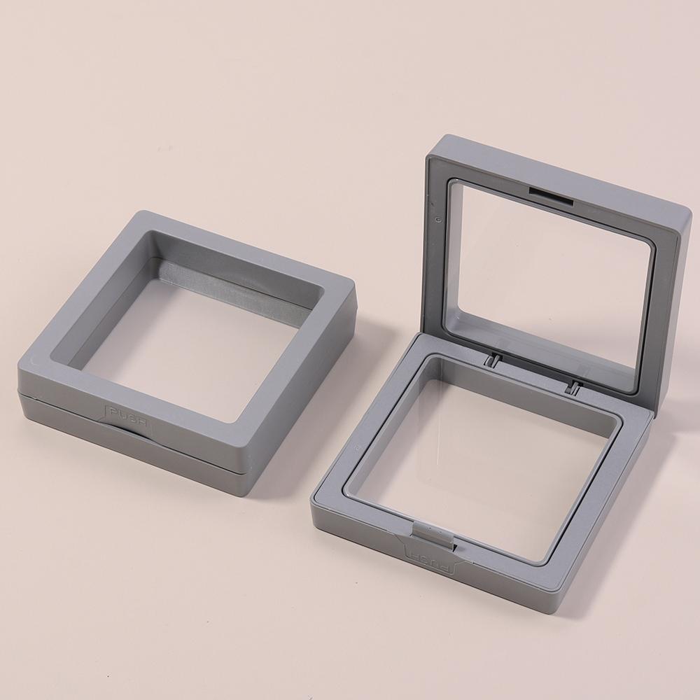 1Pc PE Film Transparent Visible Jewelry Storage Box Ring Earring Box Bracelet Necklace Display Box Jewelry Dustproof Storage Box