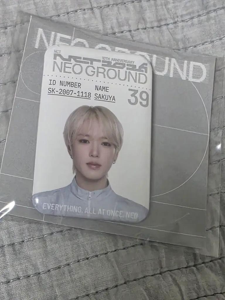 Unopened NCT Wish Sakuya 10th Anniversary Pop-up Gacha Metal ID Badge