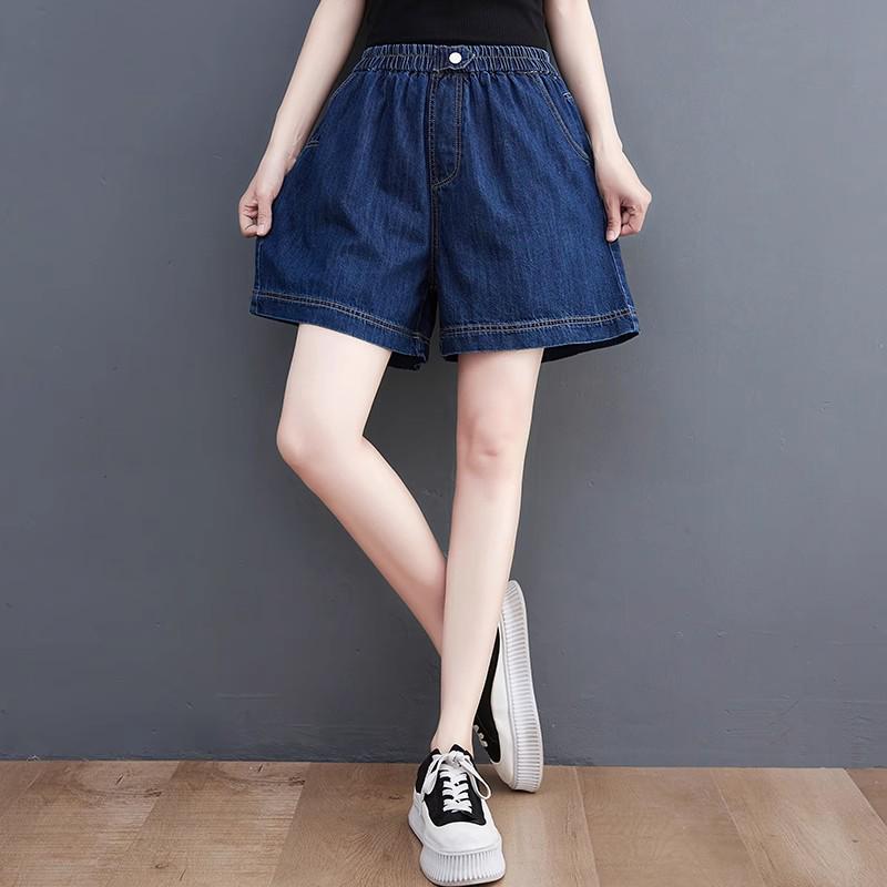 Women's Summer High Waist Denim Shorts: Slimming A-line, Wide Leg, Plus Size, Trendy 2025 Style