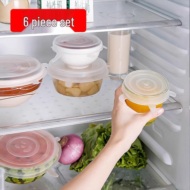 Univerzální silikonové víko na misku pro potraviny - Kulaté těsnění pro uchování čerstvosti