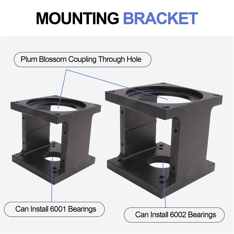 ABUL-Nema34 For 86 Stepper Motor Mounting Bracket Clamp With Screws-Fixed Seat For CNC Router A