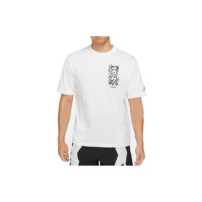 Dri-Fit Zion Basketball Print Knit Crew-Neck T-Shirt Men Tops White DH0593-101