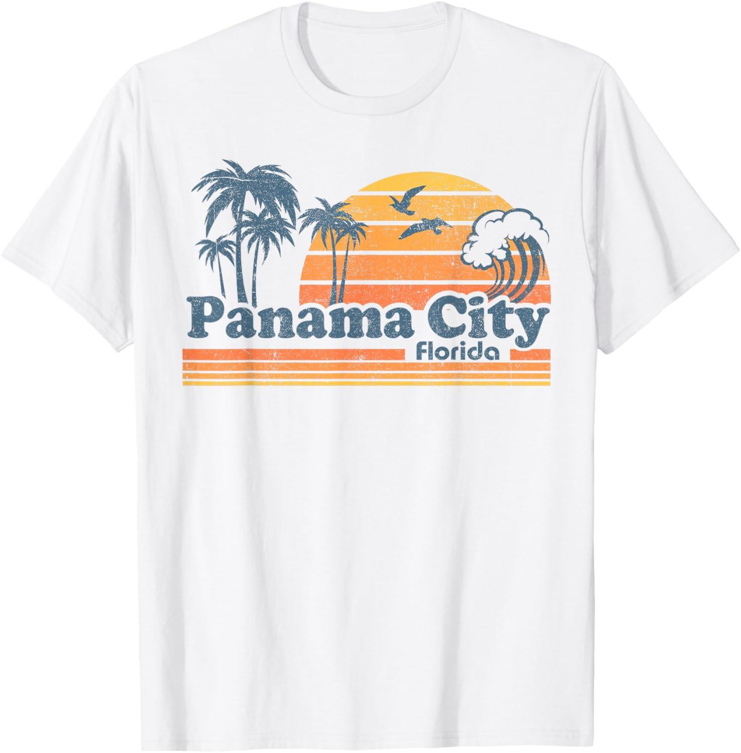 Panama City Beach Florida Vintage Spring Break 70s Retro T-shirt S
