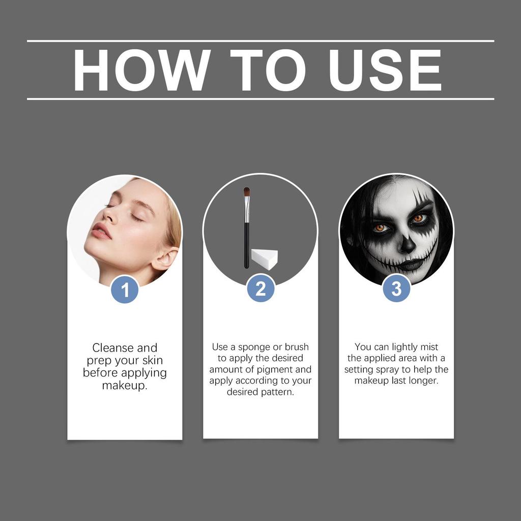 EELHOE Face Paint Stick Set for Halloween and Festivals