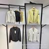 CP Pocket Print Zip Hoodie Casual Outerwear Teens Long Sleeve Loose Fit All Season