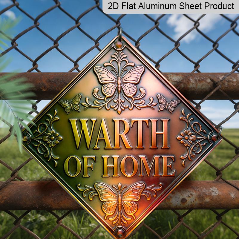 

2D Flat 1pc - Sacred Home Theme | Vintage Metal Aluminum Sign, Suitable for Decorating Living Rooms, Hallways, Dining Areas, Kitchens, Fireplace 20*20cm