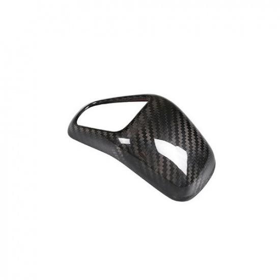 Real Carbon Fiber Car Gear Shift Knob Cover Trim For Porsche Cayenne 2018-