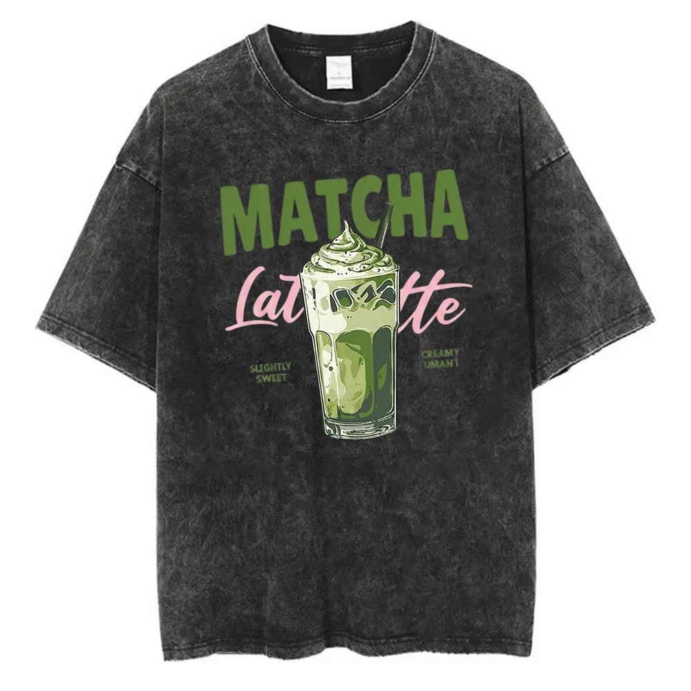 Vintage Yk Women Tshirt Maybe Iced Coffee Is Addicted To Me Graphic ShortSleeve Versatile Kawaii Casual Crew Neck Tee Top S