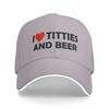 Titties And Beer Funny Sandwich Caps Unisex Baseball Cap St Patricks Day  Sandwich Hat Adjustable Snapback Cap Summer Hat