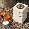 Sandstone Oil Burner Hand Carved Indonesian