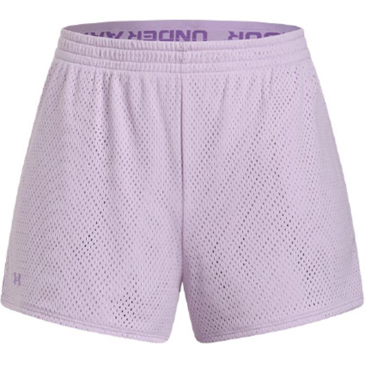 

Under Armour Play Up Tech™ Mid Rise Breathable Training Letter Sports Shorts Women shorts Purple 1390382-543 XL