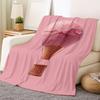 Eiscreme Heißluftballon Muster Flanell bedruckte Decke geeignet für alle Jahreszeiten geeignet für Wohnzimmer Büro Sofa Reisen