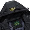 Neue Herbst/Winter Herrenmode winddichte Kapuzenjacke wasserdicht große abnehmbare Mütze Herren Steppjacke