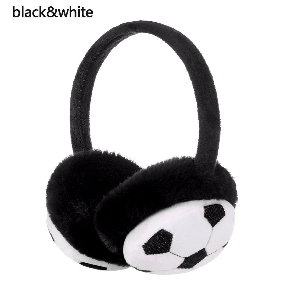 

Boys And Girls Football Embroidered Children Earmuffs Cover Ears Headband Plush