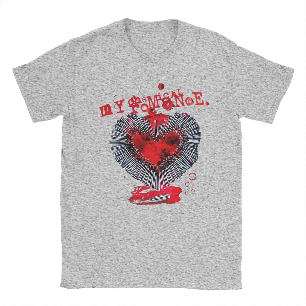 Mcr Band Punk Rock T Shirt Men Women's Cotton Funny T-Shirt Round Neck My Chemical Romance Tees Short Sleeve Tops Summer