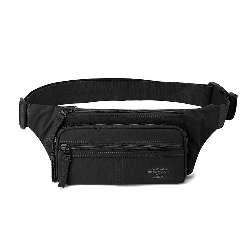 Borsa a petto da pendolare Borsa a vita tinta unita Borsa a tracolla messenger mobile multi-scomparto