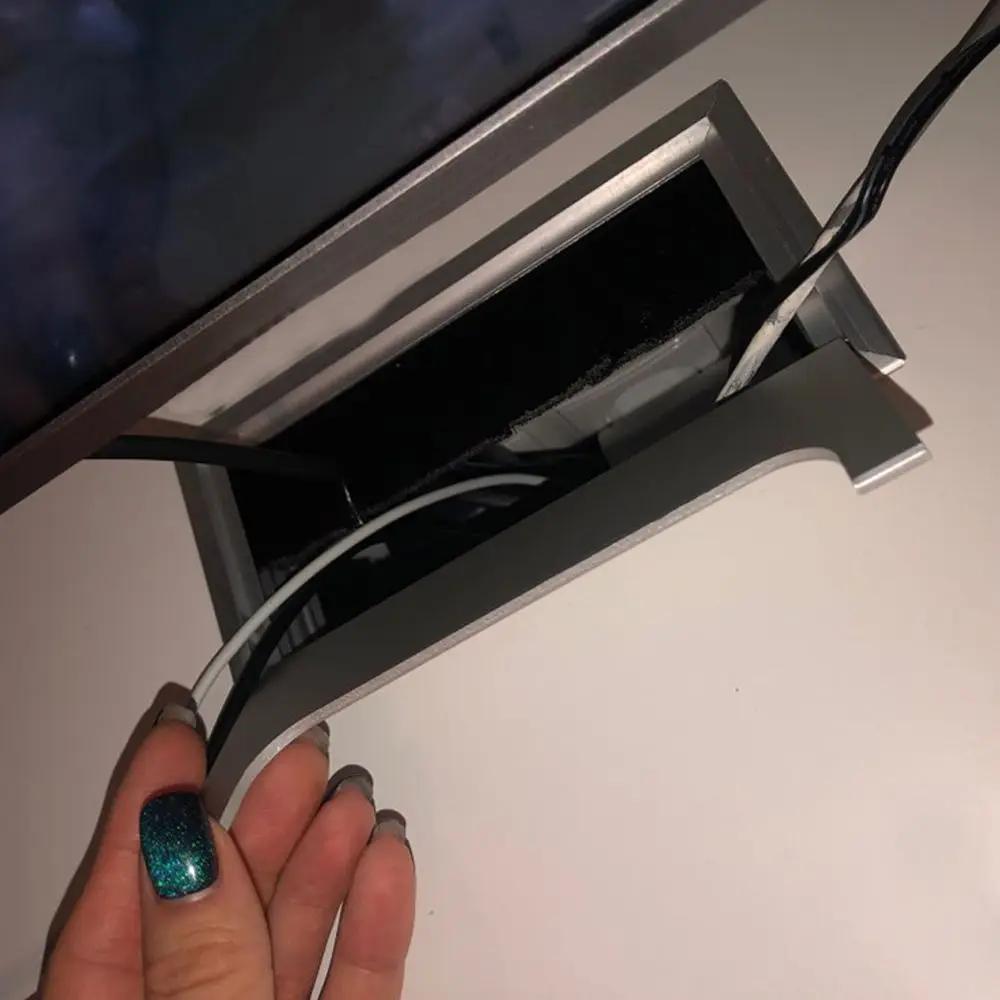 Úhledný Praktický Kancelářský Organizér Linky s Přezkou Krabička na Linky Krytka Otvoru pro Dráty Průchodka pro Počítač Upevnění Kabelu na Stůl