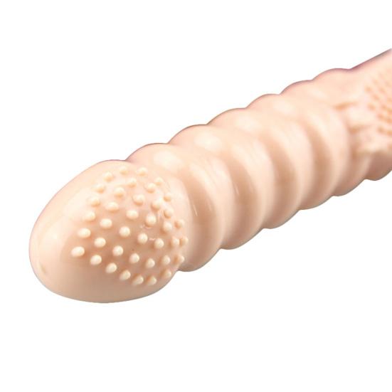 1Set Vibrator Thickening Increase Climax TPE Functional G Spot Sex Masturbator for Female