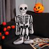 Creative Skull Throw Pillow Plush Toy Doll White Bone Doll Trick Funny Doll Halloween Gift