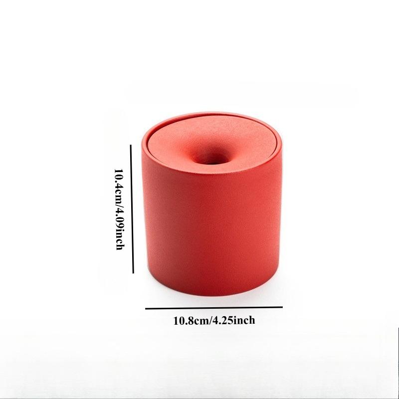 Ceramic Frosted Touch Covered Ashtray, Living Room Coffee Table Decoration, and Ash Resistant Portable Ashtray