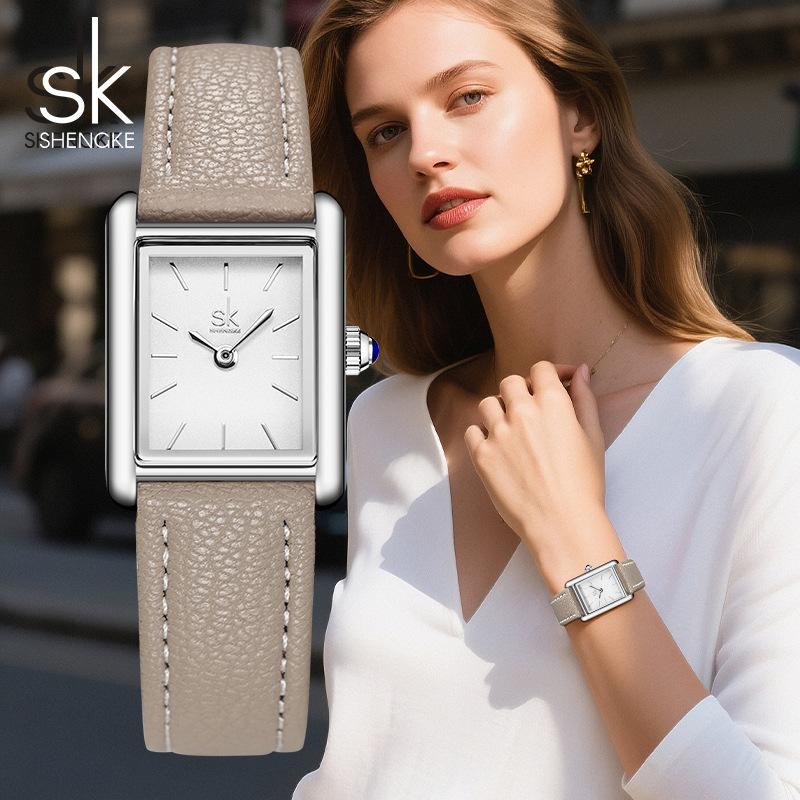 Watch Women'S Square Premium Watch Waterproof Simple Student Fashion Temperament Belt Women'S Watch 0214