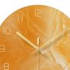 12 in Moderne leise Quarz-Wanduhr Nicht tickende Glasmarmorierung