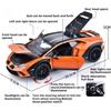 1:24 Tourbillon Huracan Sterrato Cars Alloy Toys Diecast Models Wheel Pull Back Doors Opened Sports Car Light Music Cars Boy Toy