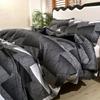 3pcs Polyester Printed Floral Soft Skin-Friendly Quilt Cover Three-Piece Set (One Quilt Cover Plus Two Pillowcases) Suitable