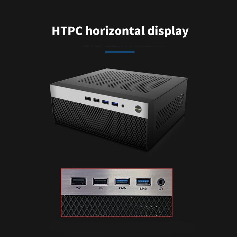 ITX Počítačová skříň Miniaturní kovový rám Vertikální horizontální umístění Flexibilní kompatibilita se stolem