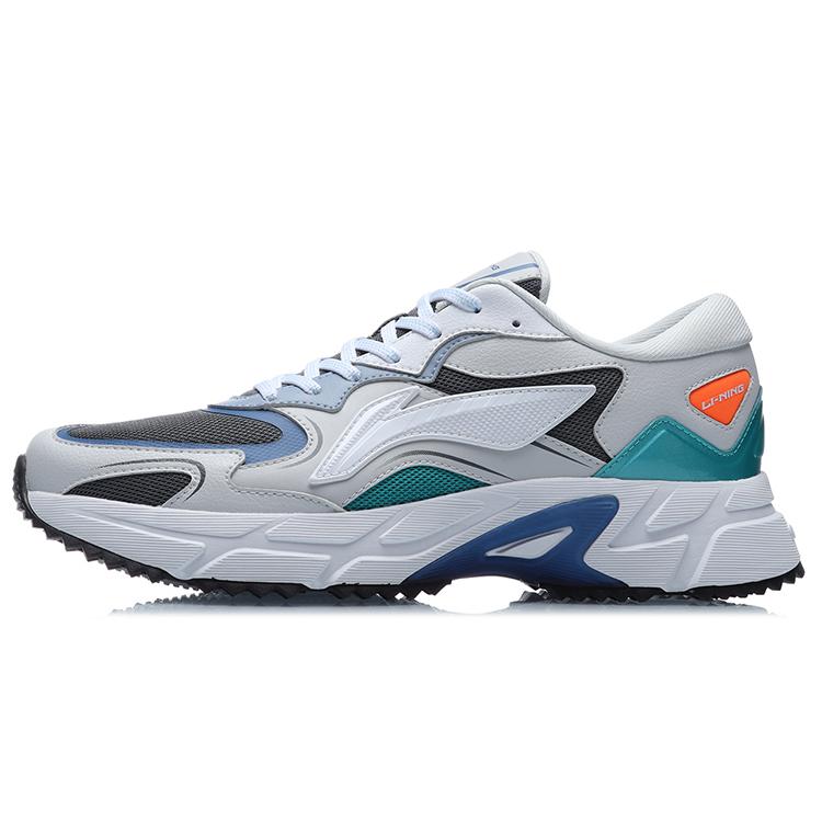 

New LiNing Breathable Lightweight Low Top Running Shoes Unisex Gray ARLR003-2 45