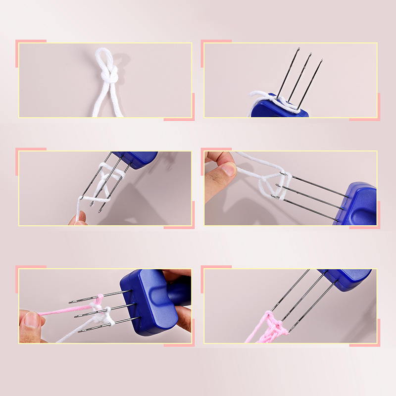 Latch Hook Tool Portable Cord Knitting Hook 3/4 Latch Needle Crocheting Tool for Binding-Off or Edging Knitting Project Supplies