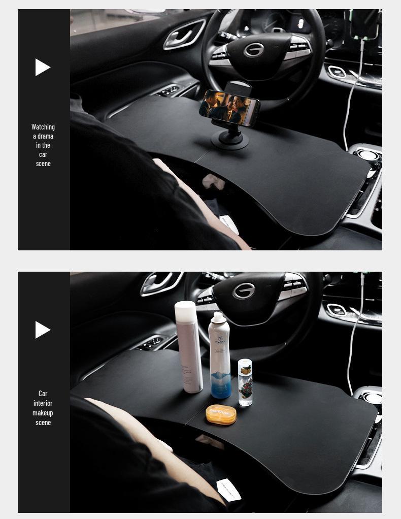 Car Steering Wheel Foldable Table: Portable Desk for Dining or Computer Use