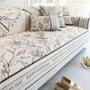 1pc Floral Pattern Sofa Cover Pet-Friendly, Solid Color, 350-400g Fabric, Fits Single, Double, Triple, and Quadruple Seater Sofas, Home Decor