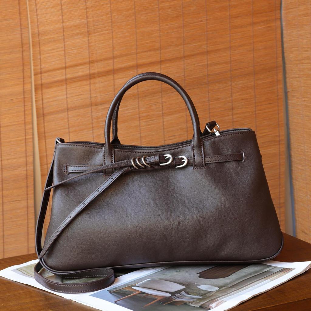 Wszechstronna Duża Pojemność Prawdziwa Skóra Krowia Torba na Ramię i Listonoszka dla Kobiet 2025