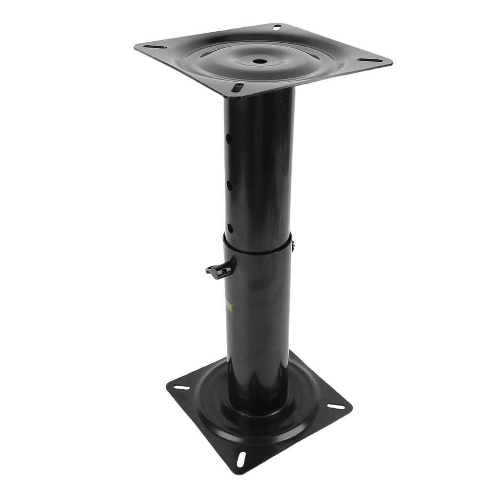 Boat Seat Base Pedestal 11.34 17.24in Adjustable Height Powder Coated Metal Black