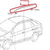 1 Pair Roof Rubber Strips for 2004-2007 75555-12120 75556-12120 Replacement Weatherstrip Waterproof Rain Seal