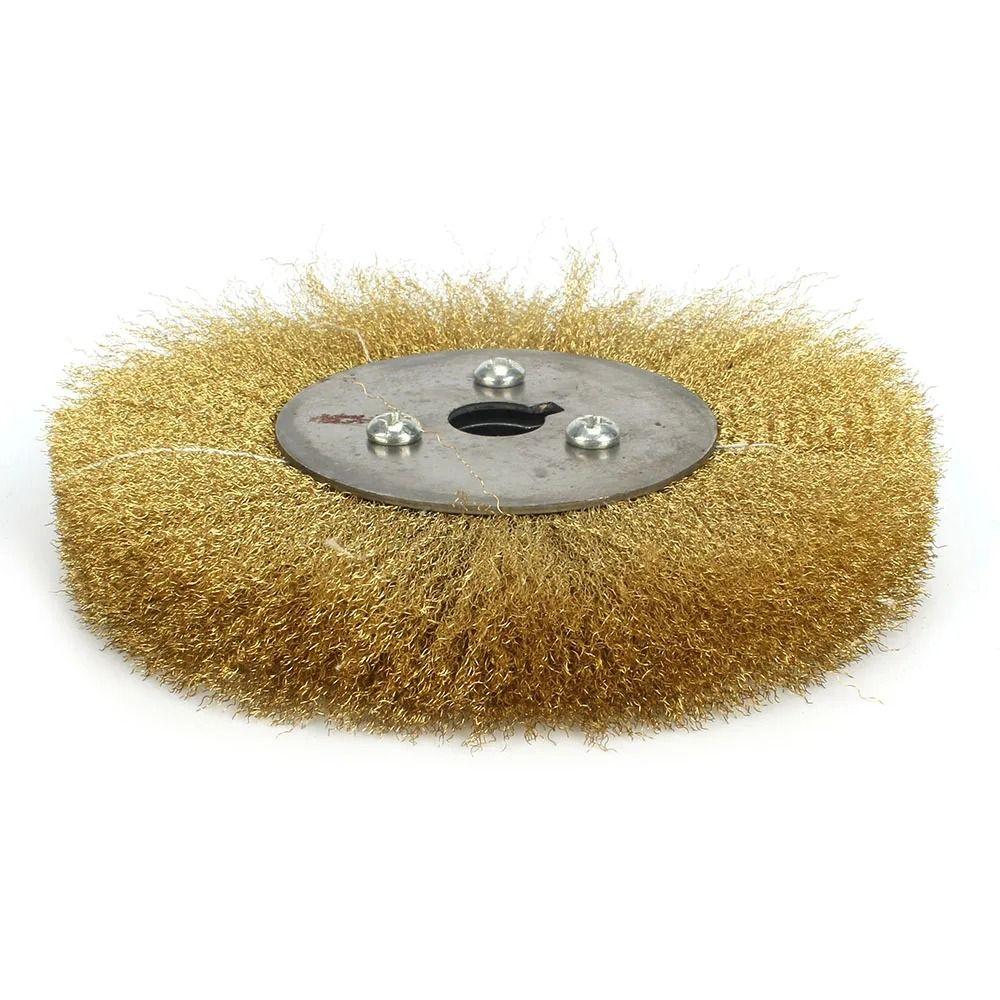 1Pcs Metal Polishing Abrasive Tool Pure Brass Brush  For Metal Derust Wood Deburring