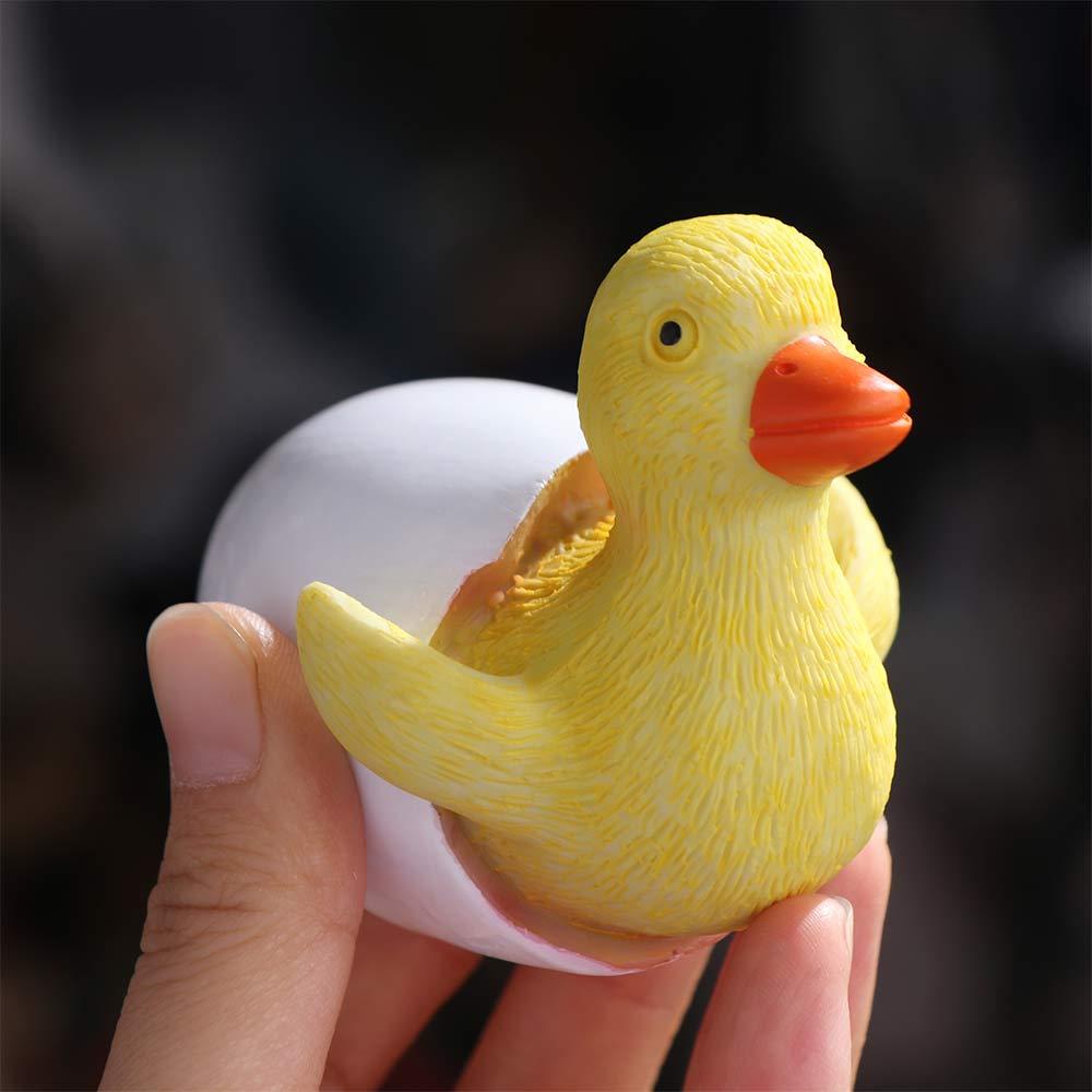 Handicraft Duck Sculpture Toys Cute Hatching Duckling Ornament  Home Desktop Decoration