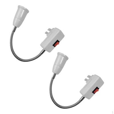Patice žárovky E27 LED Hlava Držák žárovky Světlo Nastavitelný Flexibilní Ohyb s Vypínačem Šetřící Stoly