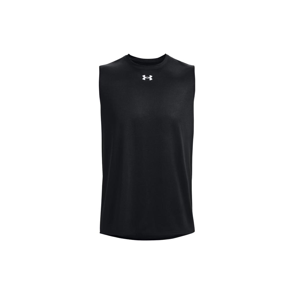 Under Armour UA Tech™ Team Solid Comfortable Soft Quick-Dry Moisture-Wicking Loose Sleeveless Tank Top Men tops Black 1376840-001