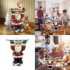 Whimsical Santa Claus Waiter Tray Resin Art Piece Ideal For Christmas Home Decor