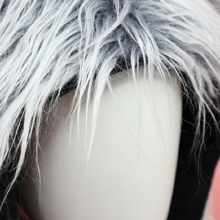 Cosplay Head Wrap Thicken Furry Wolf Hat for Climbing Skiing Sports Headwear