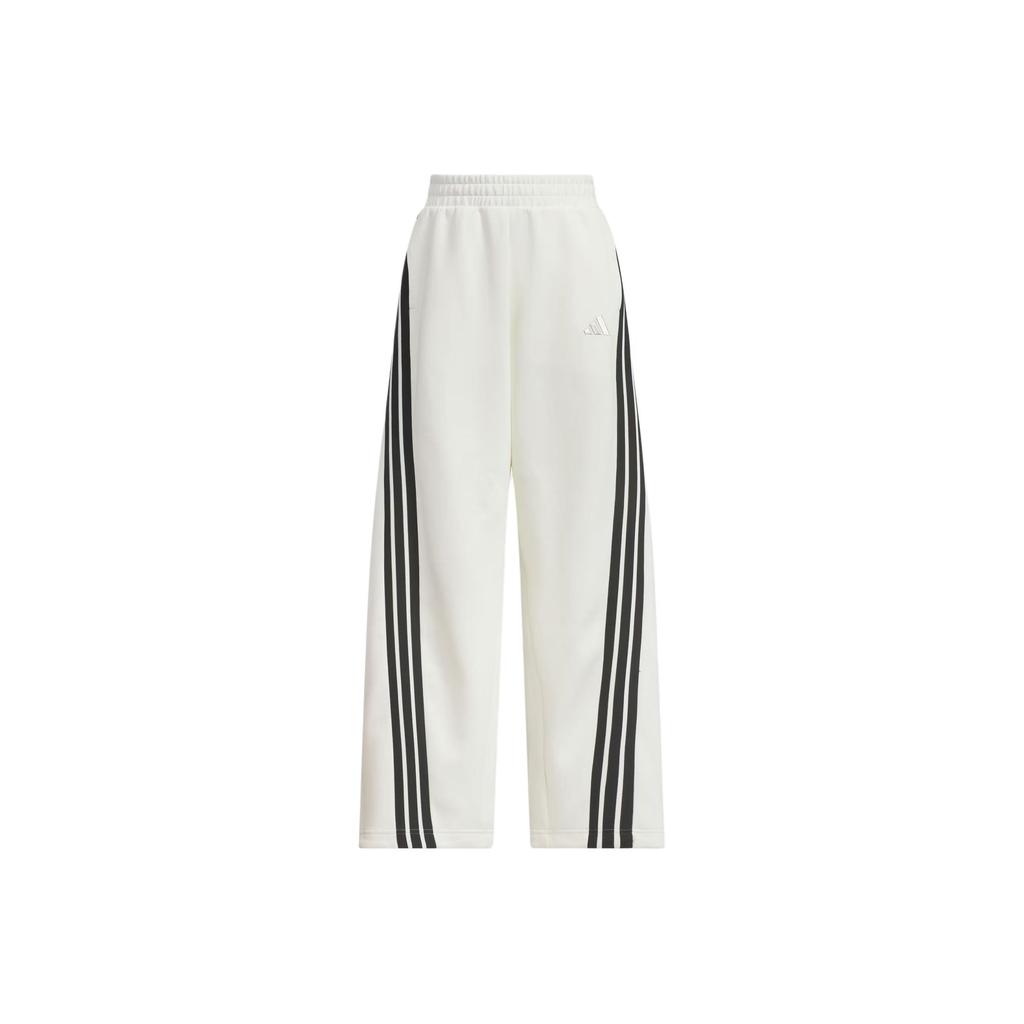 adidas STORY DOUBLE KNIT BANANA PANT Three Stripes Dynamic Series Loose Fitting Sporty Banana Knitted Casual Pants Women's Style KC5456