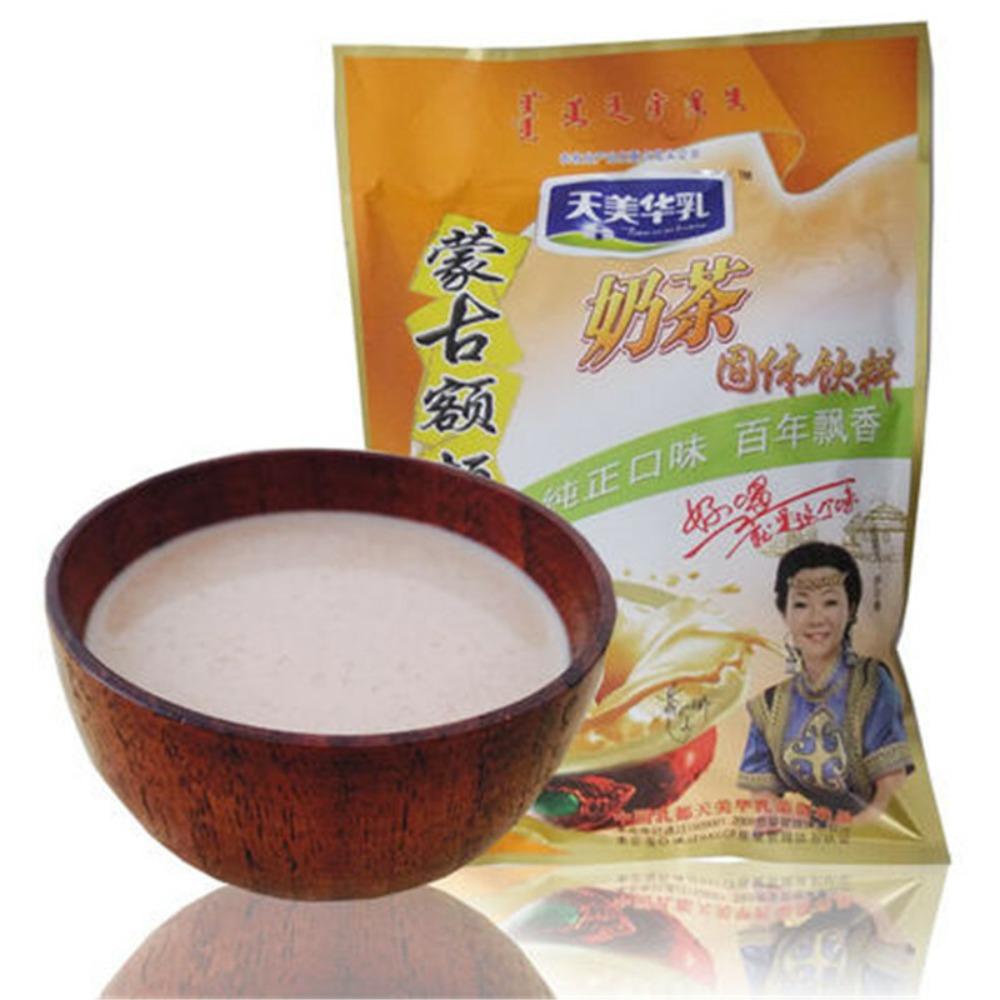 Premium Mongolian Milk Tea Powder Instant Salty Sweet Suutei Tsai Herbal Drink 300g Resealable Bag