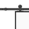 Vidaxl Sliding Door With Hardware, 90X205 Cm, ESG Glass And Aluminum